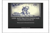 On Astronomical Geomancy - .ON ASTRONOMICAL GEOMANCY Because Astronomy is so transcendent and subtil