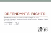 DEFENDANTS’ RIGHTS - Home | NCAI · DEFENDANTS’ RIGHTS Intertribal Technical-Assistance Working Group on Special Domestic Violence Criminal Jurisdiction (VAWA ITWG) ... HOPI CRIMINAL
