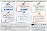 How to Obtain Your Michigan Social Work License · How to Obtain Your Michigan Social Work License ... (ASWB) Licensure/Exam Prep/Career Services/Advocacy/Professional Development