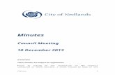 CITY OF NEDLANDS · Web viewThat the Minutes of the Audit & Risk Committee meeting of the 14 October 2013, unconfirmed, circulated to Councillors on 24 October 2013, are received.