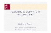 Packaging & Deploying in Microsoft - uni-potsdam.de · and application‘s (default) ... (.msi) Assemblies deployed ... Packaging & Deploying in Microsoft .NET 07.07.2003 31 Hasso-Plattner-Institut
