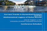 Current Trends in Dynamical Systems and the … · David Ruelle Vaughn Climenhaga 12:30 ... A theory of turbulence based on non-equilibrium statistical mechanics ... Our results extend