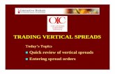 Trading Vertical Spreads - The Options Industry …education.optionseducation.org/oic_webcasts/vertical_spreads.pdf · Today’s Topics Quick review of vertical spreads Entering spread