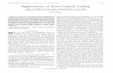Applications of Error-Control Coding - Information Theory…engr · Information Theory and Coding Theory. The fundamental philosophical contribution of [1] was the formal application