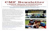 CMF Newsletter Page 1 DJ REV (FINAL) · Contestants play "Musical Circles" from L to R: Ali, Linda, Evelyn, Jill, Rebecca, Azam and Qamar. ... These will be pictures of Carrie with