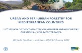 URBAN AND PERI-URBAN FORESTRY FOR MEDITERRANEAN COUNTRIES · URBAN AND PERI-URBAN FORESTRY FOR MEDITERRANEAN COUNTRIES ... human death (regional planning & tree cover) 2. Pollution: