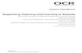 Supporting Teaching and Learning in Schools Centre … · Supporting Teaching and Learning in Schools . OCR Level 3 ... OCR Level 3 Diploma in Specialist Support for Teaching and