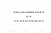 PROBABILITÉS ET STATISTIQUES - dphu.org · La statistique descriptive est la phase de la statistique qui se limite à décrire ou analyser une population donnée, sans tirer de ...