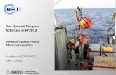 Gas Hydrate Program Activities in FY2013 Boswell - Gas... · Gas Hydrate Program Activities in FY2013 Ray Boswell, DOE ... ConocoPhillips final report and test summary published ...