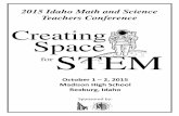 2015 Idaho Math and Science Teachers Conference … · 2015 Idaho Math and Science Teachers Conference ... Dr. Arthur Benjamin is the Smallwood ... is called “The Magic of Math: