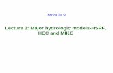 Lecture 3: Major hydrologic models-HSPF, HEC and … · Lecture 3: Major hydrologic models-HSPF, HEC and MIKE Module 9. ... Using HEC-HMS Contd … Three components Basin model -