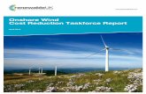 Onshore Wind Cost Reduction Taskforce Report · Onshore Wind Cost Reduction Taskforce Report 1 ... competitive with new gas, meaning that very soon onshore ... 1 Establish an industry
