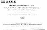 REGIONALIZATION OF LOW-FLOW CHARACTERISTICS … · REGIONALIZATION OF LOW-FLOW CHARACTERISTICS ... characteristic ... Regionalization of low-flow characteristics of Tennessee streams