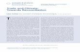 Trade and Climate: Towards Reconciliation · Trade and Climate: Towards Reconciliation T o limit greenhouse-gas emissions, is it necessary to restrict international trade, ... (clinker
