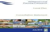 Local Plan Consultation Statement - hartlepool.gov.uk · • Letters / emails sent out to all consultees on community organisations / residents ... John Taylor Hartlepool Civic Society