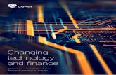 Changing technology and finance - cgma.org · body of professional accountants, combining the strengths of the American Institute of CPAs (AICPA) and The ... Finance core modernisation
