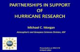 PARTNERSHIPS IN SUPPORT OF HURRICANE … · Earth Sciences . Atmospheric and Geospace Sciences . ... tornadic/supercell thunderstorms) “large mesoscale” ... – Synoptic to global
