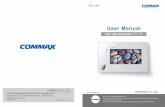 User Manual - drosibai.lvdrosibai.lv/uploads/Piekluves sistemas/Domofoni/cdv-70p.pdf · •Thank you for purchasing COMMAX products. •Please carefully read this User’s Guide (in