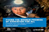 Fixing the Broken Promise oF education For all - … · The designations employed and the presentation of material throughout ... Labour Organization (ILO)/Crozet M. Interior: ...
