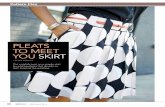 Pleats to Meet You skirt - Sew News · Pleats to Meet You skirt Put a stylish twist on a simple skirt by adding pleats that double as belt loops at the waistline. ... Fold the free