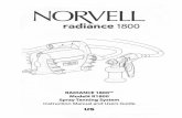 Norvell Radiance 1800 Instructions Manual & Users .RADIANCE 1800 Congratulations on purchasing a