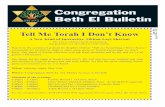 Tell Me Torah I Don’t Know 2018files.constantcontact.com/a07f5d0d101/2e9bb631-b51f-441c... · 2018-05-25 · Granted many of these were mini-courses and not full semesters and ...