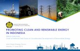 PROMOTING CLEAN AND RENEWABLE ENERGY IN INDONESIA · promoting clean and renewable energy ... (pltu) gas power plant ... promoting clean and renewable energy in indonesia