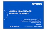 OMRON HEALTHCARE Business Strategies · OMRON HEALTHCARE Business Strategies OMRON HEALTHCARE Co., ... Lifestyle-related Diseases ... consumer magazines in the US