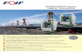 SYNERGY POSITIONING SYSTEMS Website: … · FOIF DT400/LP400 Series Digital Theodolite Telescope laser emitting system provides a visible laser beam can be seen up to 150 metres away