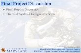Final Project Discussion - University Of .Final Project Discussion And Thermal Design ... Final Project