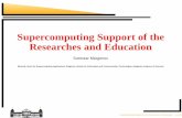 Supercomputing Support of the Researches and … · Parallel numerical tests based on BoomerAMG solver for a parabolic problem in a ... the upstream NLS ... Supercomputing Support
