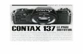 1981-03 CONTAX-137 - app-phot-col.com · = BANC DE-SSAI CONTAX Zeie 137 Produit des plus récentes mutations imposées par l'électronique, le Contax 137 MD a perdu le traditionnel