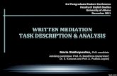 WRITTEN MEDIATION TASK DESCRIPTION & ANALYSISrcel2.enl.uoa.gr/kpg/files/PGsC_Stathopoulou.pdf · WRITTEN MEDIATION TASK DESCRIPTION & ANALYSIS ... to another for a given communicative