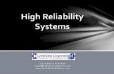 High Reliability Systems - Seattle Robotics Society Reliabilty... · High Reliability Systems. ... PRESENTATION IS NOT FOR YOU ... Many embedded systems run for years without a …
