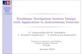 Nonlinear Navigation System Design with Application …users.isr.ist.utl.pt/.../jfvasconcelos_thesis_presentation_handout.pdf · Nonlinear Navigation System Design with Application
