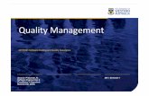 Quality Management - University of Western Australiateaching.csse.uwa.edu.au/units/CITS5501/Lectures/SoftwareQuality.pdf · SQA Activities • Prepares an SQA plan for a project ...