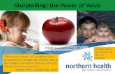 Storytelling: the Power of Voice - phabc.org · Storytelling: the Power of Voice ... Speech in the House of Commons. (First woman ... Welcome to Photovoice: