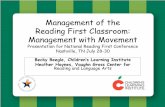 Reading First Classroom Management - ed · PDF fileReading First Classroom: Management with Movement ... • Onset-Rime Blending and Segmentation ... intonation, and phrasing
