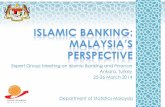 Expert Group Meeting on Islamic Banking and · PDF fileOutline • Introduction • Development of Islamic banking and finance in Malaysia • Islamic bank and Takaful value added
