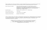 Date Received: January 12, 2001 - National Criminal ... · Implications for the Wisconsin Department of Corrections System ... MICA has integrated additional therapeutic community