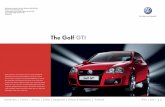 The Golf GTI - Volkswagen UK · The specifications contained in this brochure are for information ... The Golf GTI with optional 18" ‘Monza II’ alloy wheels and Xenon headlights.