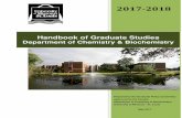 Grad Handbook SP2017 final - University of Missouri … · Graduate Study in Chemistry. Master’s Program 4 ... chemistry, inorganic, organic, or physical chemistry). Students must