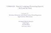 CS460/626 : Natural Language Processing/Speech, …pb/cs626-sem1-2012/cs626-lect27-wn... · The first wordnet in the world was for English ... Wordnets for Hindi and Marathi being