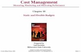Chapter 10 Static and Flexible Budgetshca4u-301.weebly.com/uploads/4/8/1/0/48109373/__ch10__static_and... · Chapter 10: Static and Flexible Budgets Eldenburg & Wolcott’s Cost Management,
