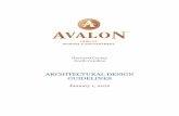 ARCHITECTURAL DESIGN GUIDELINES - Avalon · DESIGN GUIDELINES PLANNING YOUR NEW HOME AT AVALON The Avalon Community is situated in an ecologically significant region within the eastern