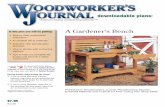 A Gardener’s Bench€¦ · Just as your woodshop needs a good workbench, the gardener in your household will work more effectively with a sturdy gardening bench. Ours is made of
