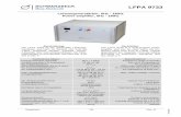 LFPA 9733 - Power Amplifier 5 Hz - 1 MHz - Schwarzbeckschwarzbeck.de/Datenblatt/k9733.pdf · LFPA 9733 Datasheet 1/5 Rev. D 1542.300518 Leistungsverstärker, 5Hz - 1MHz Power amplifier,