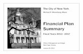 Financial Plan Summary - prtl-drprd-web.nyc.govprtl-drprd-web.nyc.gov/html/omb/downloads/pdf/sum1_13.pdf · Michael R. Bloomberg, Mayor The City of New York Financial Plan Summary