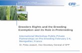 Breeders Rights and the BreedingName der … · Breeders Rights and the BreedingName der Veranstaltung. Exemption and its Role in Prebreeding. ... Maximum Optimumof ... Limited Breeders