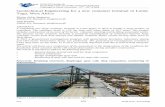Geotechnical Engineering for a new container terminal … · According to BS 6349, for quasi-permanent load combinations, the maximum horizontal displacement accepted for a vertical